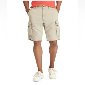 NWT Polo Ralph Lauren Classic Cargo Shorts Big & Tall Mens 48B Beige 100% Cotton
